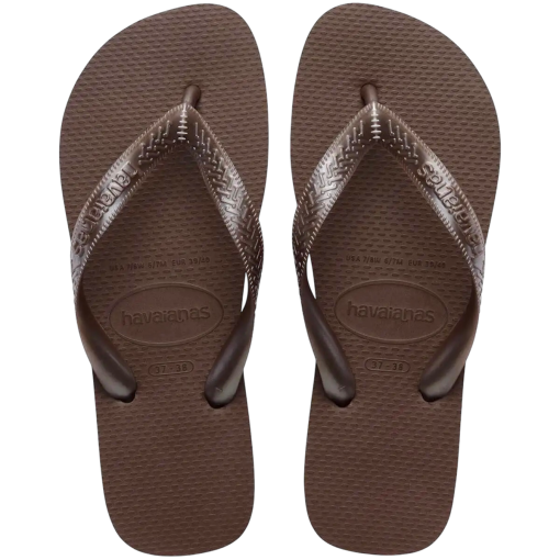 Chinelo Havaianas Top Tiras Marrom Café 01